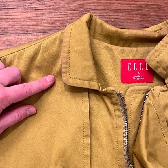 Elle Vintage Y2K Mustard Trench Coat - Picture 6 of 9